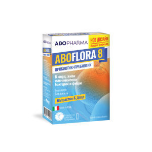 ABO Flora 8/8 млрд.живи орг.пробиотик+преб,6бр.сашета за ор.прием